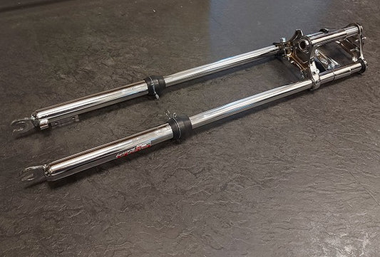 Voorvork EBR Extra Lang Breed Compleet 70cm Chroom Puch Maxi
