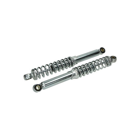 Schokbrekerset DMP 340mm Chroom Camino, Citta, Puch Maxi, Tomos