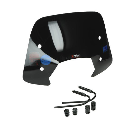 Windscherm Laag Zwart Glans Vespa Sprint + SPRINT Tekst