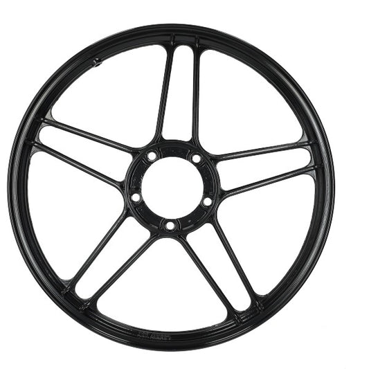 Voorwiel/achterwiel Fast-arrow Ster Aluminium 10 Spaaks 17 Inch Zwart Glans X30, X50, Puch Maxi