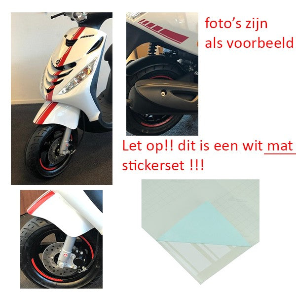 Stickerset Sport EURO-2/4/5 AMG Wit Mat 14-DELIG ZIP2000