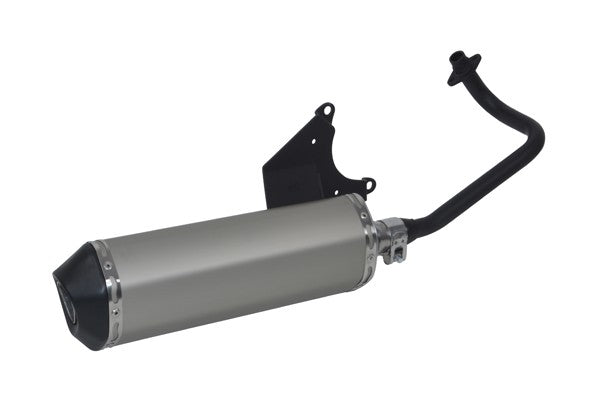 Uitlaat Jamarcol Ovaal (Made In EU) (Model Akrapovic) EURO-2 Alu/zwart Lx 4T, Primavera, Sprint, Vespa S 4T-2V
