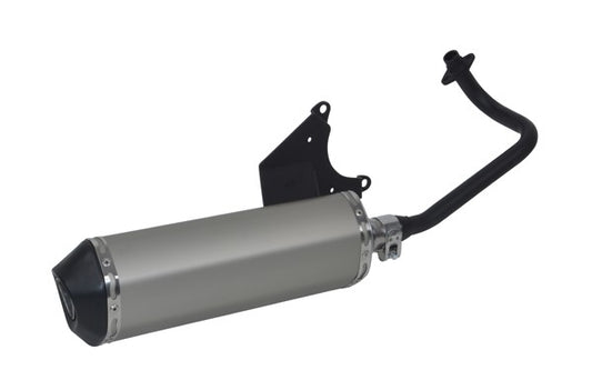 Uitlaat Jamarcol Ovaal (Made In EU) (Model Akrapovic) EURO-2 Alu/zwart Lx 4T, Primavera, Sprint, Vespa S 4T-2V