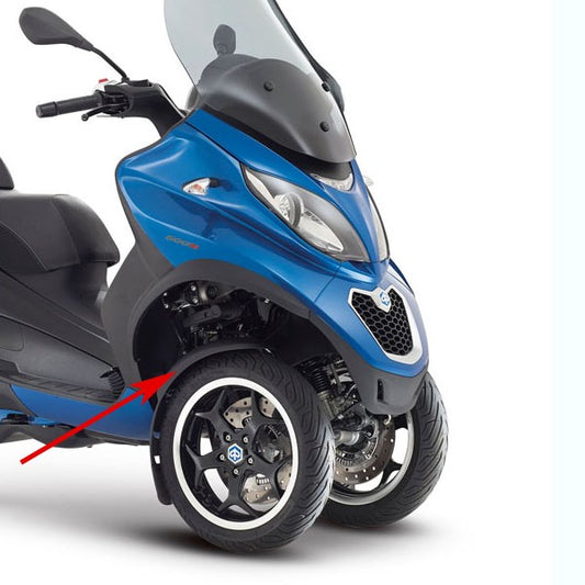 Voorspatbord Piaggio Origineel Over Wiel Rechts Fuoco, MP3 1B004096