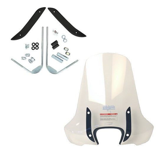 Windscherm Piaggio Origineel met Bevestigingsset Hoog Euro 4/5 Helder Liberty, Liberty 125cc, Liberty 150cc, Liberty 4T, Liberty IGET 1B002633