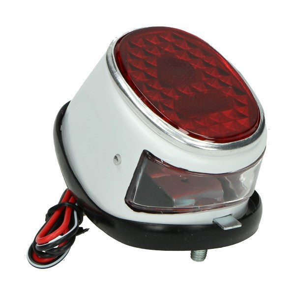 Achterlicht Oldtimer Compleet +rubber Wit Tomos, Puch Maxi, MS50, MV50, Puch