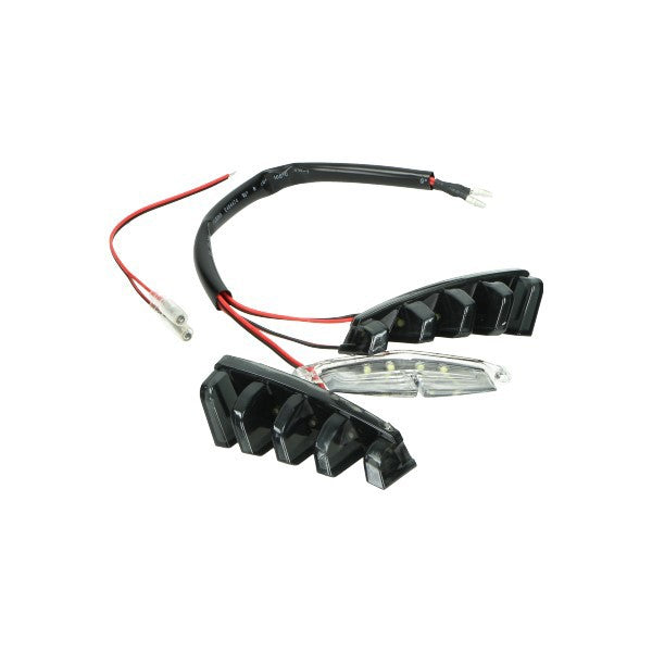 LED Verlichting DMP Voorscherm Boven (Grill) Smoke 3-DELIG Piaggio, Zip Sp, ZIP2000, Zip 100/125