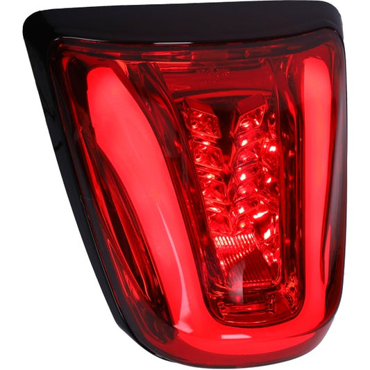 Achterlicht DMP LED Tube E-keur Rand Mat Zwart/rood Glas Primavera, Sprint