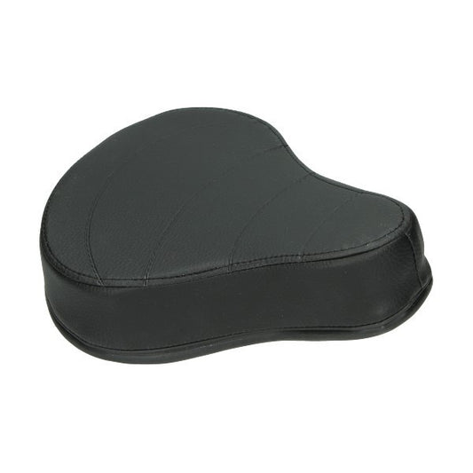 Zadel (Made In EU) Puch Plat zonder Veer O.a. Zwart Maxi