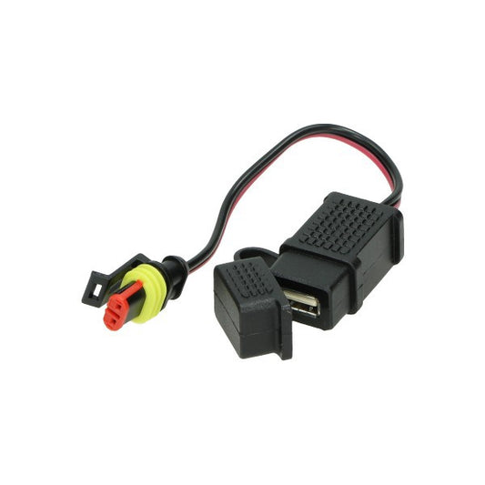 Aansluiting Piaggio Origineel USB 12v Beverly, Liberty, Typhoon, Aprilia, Gts Alle Mod., MP3, Primavera, Sprint 1D002753