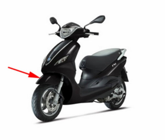 voorspatbord Piaggio origineel zwart grafite 79/a fly new 2012 67368200nd