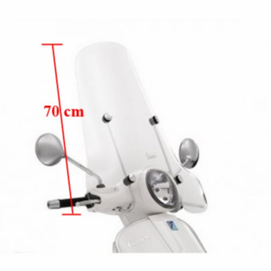 Windscherm Piaggio Origineel Hoog + Bevestigingsset Tot 2022 70cm Gt 200cc, Gts, Gts 125cc, Gts Alle Mod., Gts Super 300cc 654451