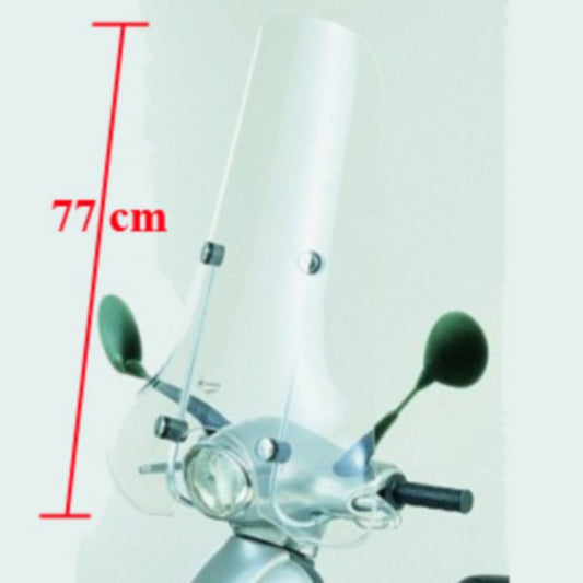 Windscherm Piaggio Origineel Hoog zonder Bev.set 77cm ET2-ET4, Liberty 494594