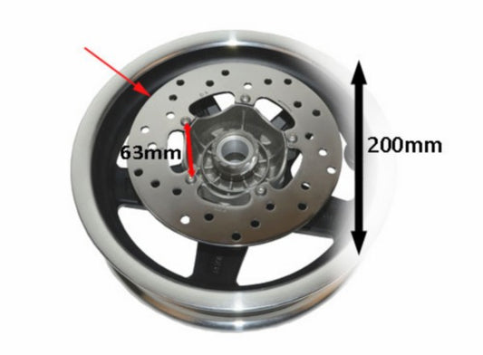 remschijf DMP 200mm et2-et4, fly, lxv, primavera, sprint, vespa lx, vespa S, zip2000sp