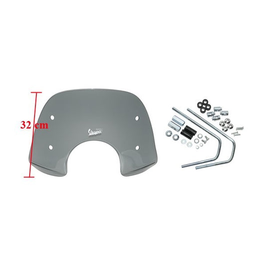 Windscherm Piaggio Origineel met Bevestigingsset Laag 32cm Smoke Vespa Lx 672306