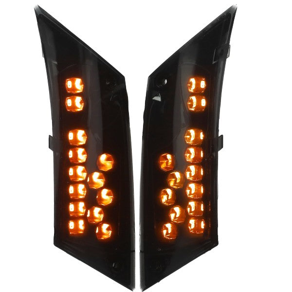 Knipperlichtset DMP LED SP (Extra Donker) Achter Zwart Piaggio, ZIP2000
