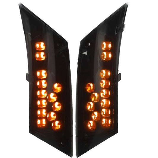 Knipperlichtset DMP LED SP (Extra Donker) Achter Zwart Piaggio, ZIP2000