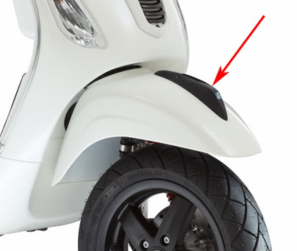 Sierstuk Piaggio Origineel Voorspatbord Zwart Vespa S, Vespa S 4T-2V Sport 675525