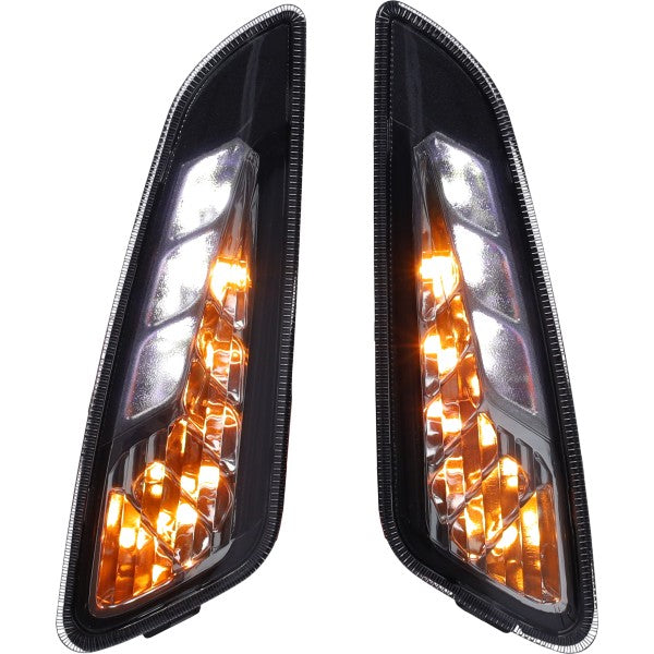 Knipperlichtset DMP LED Luxe + LED Dagrijverlichting voor Zwart/smoke Primavera, Sprint