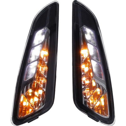 Knipperlichtset DMP LED Luxe + LED Dagrijverlichting voor Zwart/smoke Primavera, Sprint