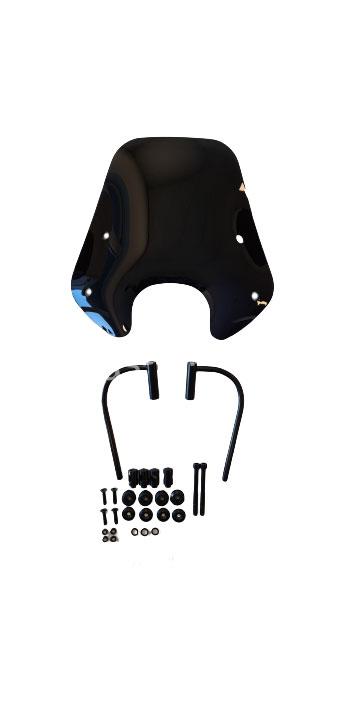 Windscherm Laag Zwart Glans Piaggio Zip