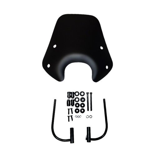 Windscherm laag – Piaggio Zip Mat Zwart