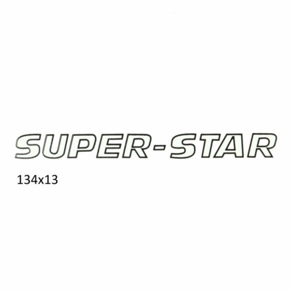 Sticker (Super-star) Wit/zwart Kreidler