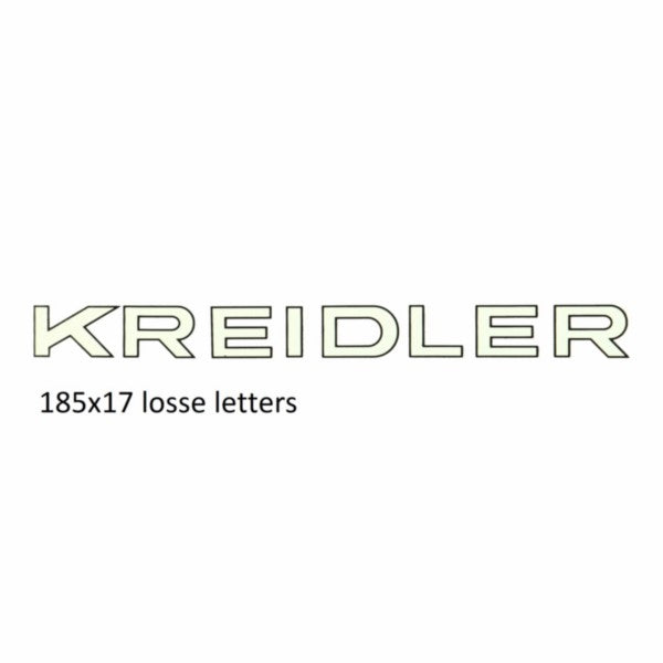 Sticker Woord [Kreidler] Wit/zwart