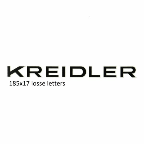 Sticker Woord [Kreidler] Zwart/wit