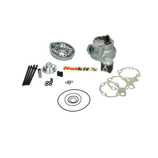 Cilinder met Kop Italkit Aluminium Nikasil Gilardoni 74cc Minarelli AM6 CK.44.761.GR2