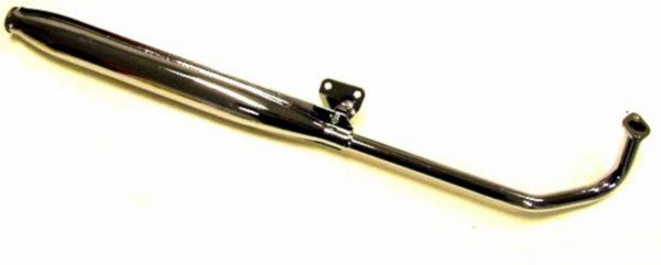 Uitlaat Origineel Model Speedy EURO-2 (Made In EU) 26mm Chroom Tomos A35, Flexer