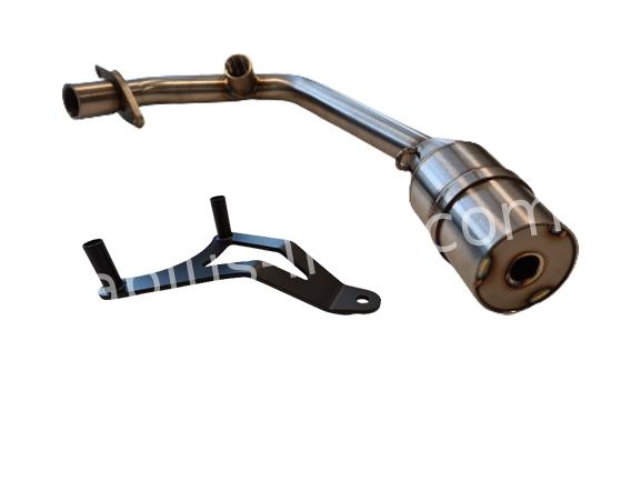 RVS Uitlaatbocht + Ophanging Vespa Sprint / Primavera / Piaggio Zip E4 i-Get