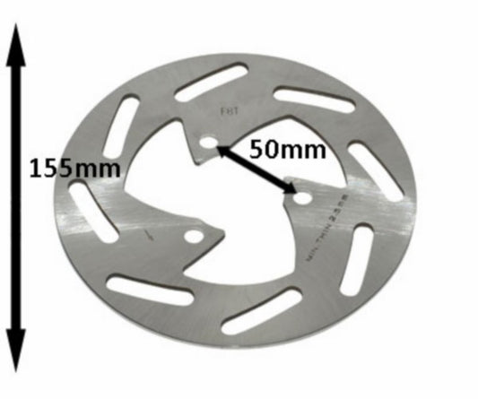 Remschijf Peugeot Origineel 10 Inch 3-GAATS voor 155mm Ludix Snake, Ludix Trend 764480