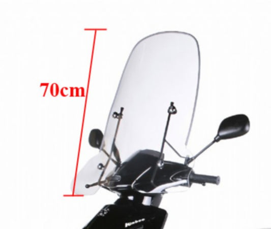 Windscherm Peugeot Origineel met Bevestigingsset Hoog 70cm Helder Kisbee 4T PG530-KIS-P0L