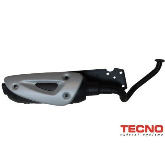 Uitlaat Tecno Standaard Model Straight Zwart FOX2003