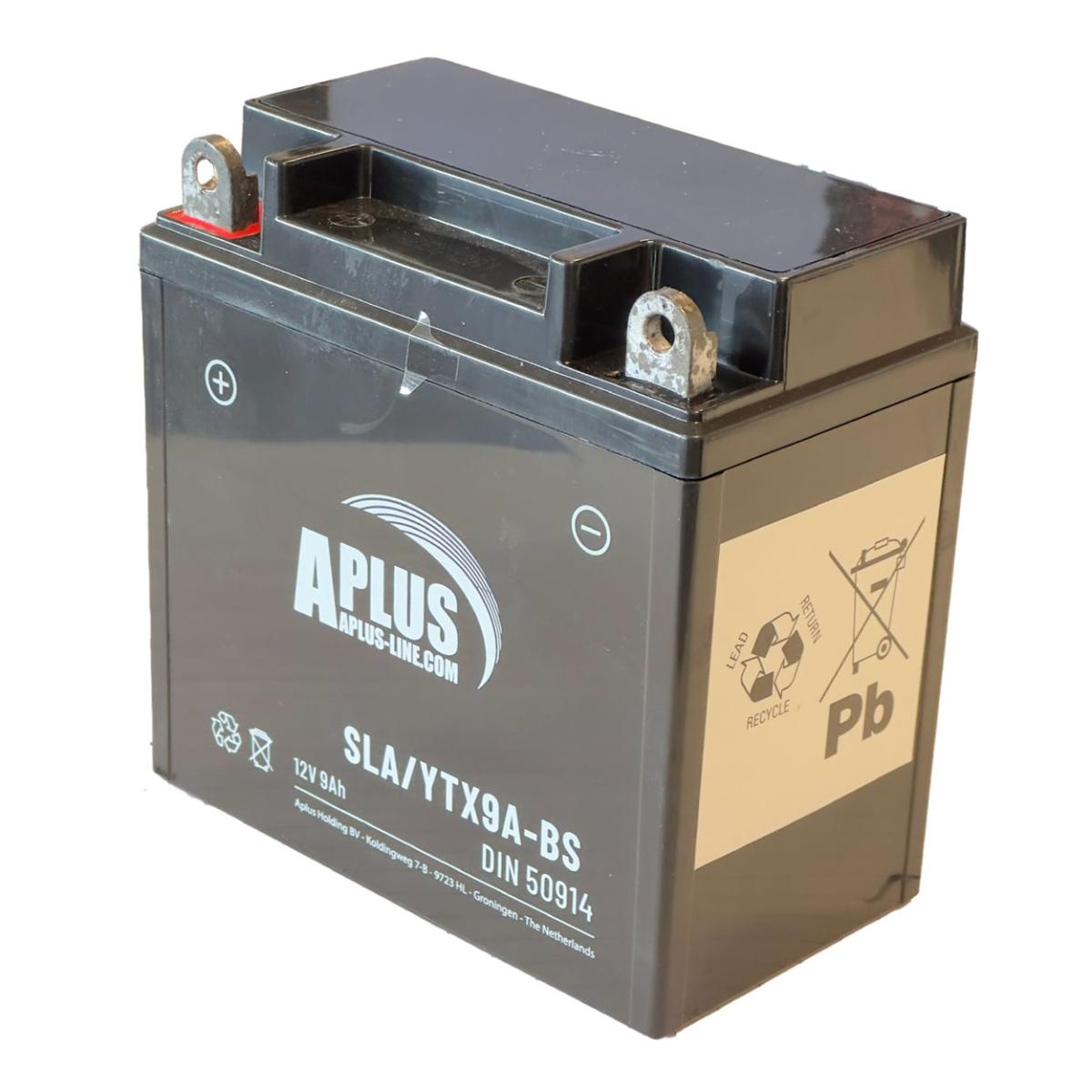 Accu Aplus SLA YTX9A-BS / YB9-B 12V 9Ah – Vespa LX / S / ET 4T / Piaggio Fly / Liberty / Gilera Runner