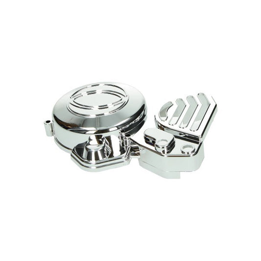 Vliegwieldeksel DMP Chroom Senda, Senda Drd, Senda Drd 2006-2010, Senda X-race, Senda X-treme=op=op