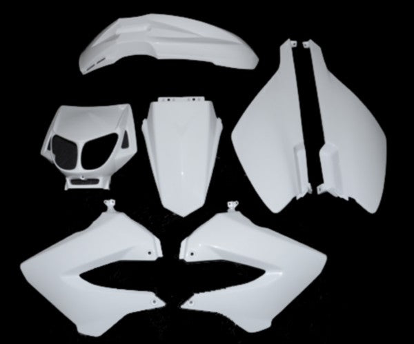 Plaatwerkset DMP Standaard Model Derbi Wit 7-DELIG Senda X-race, Senda X-treme, Senda