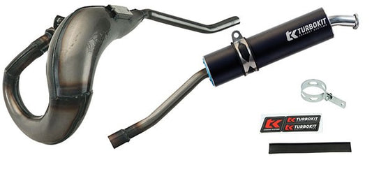 Uitlaat Turbokit Rechts E-keur Blank/zwart Senda Drd Pro=op=op