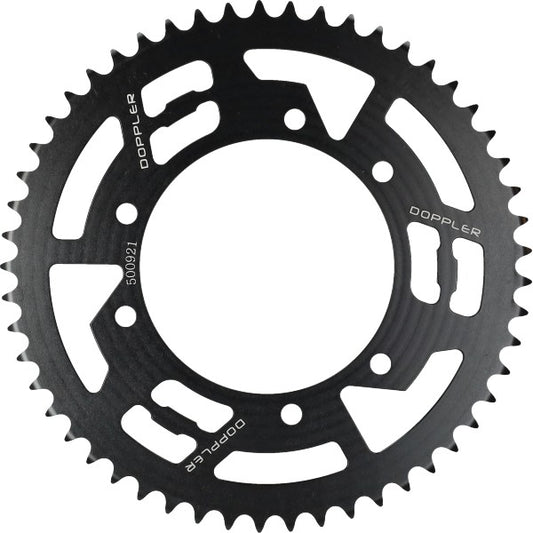 Achterkettingwiel Doppler 53T Zwart Derbi, Furia, Peugeot, Rieju Mrt, Rieju Mrt Pro, Senda, Senda Sm, Senda X-treme, XP6 500921