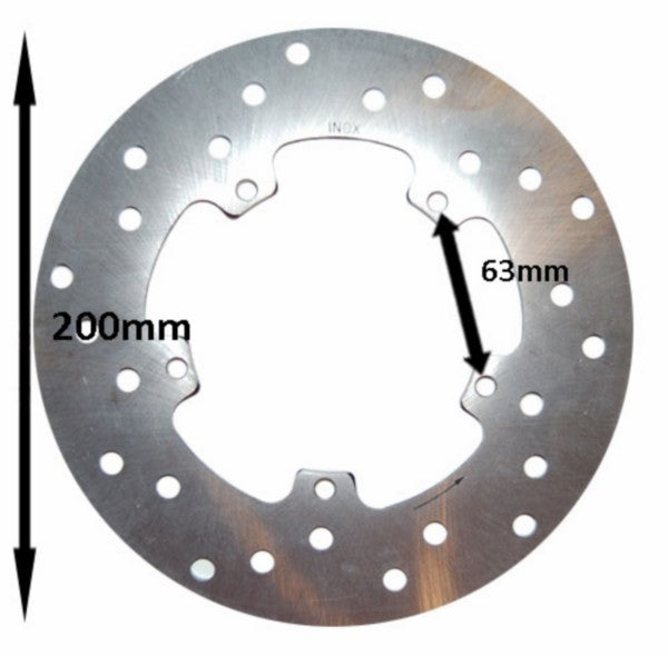 Remschijf DMP 5-GAATS voor 200mm ET2-ET4, Fly, Lxv, Primavera, Sprint, Vespa Lx, Vespa S, Zip Sp, ZIP2000SP