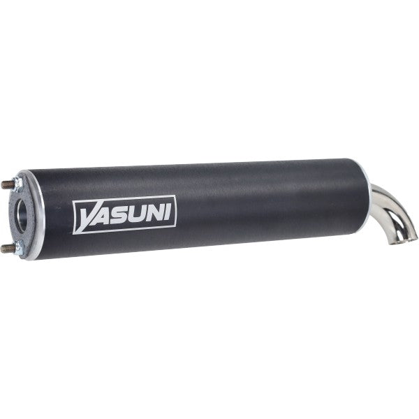 Uitlaat Yasuni R Zwart Piaggio 2T – Zip 2T / Runner / Typhoon / NRG – TUB420B