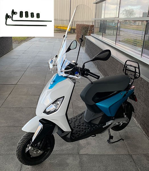 Windscherm Regia met Bevestigingsset Hoog (Made In EU) Piaggio One Helder PIAGGIO1 (One)
