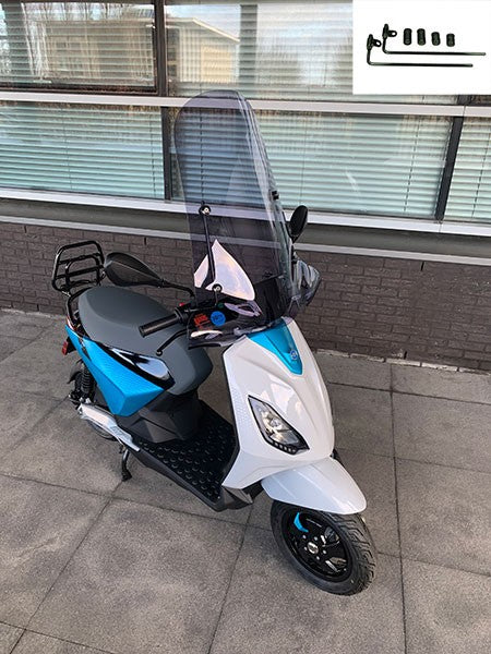 Windscherm Regia met Bevestigingsset Hoog (Made In EU) Smoke PIAGGIO1 (One)