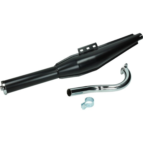 Uitlaat Jamarcol met Bocht Cross Fuego (Expansie) 28mm Zwart Puch Maxi