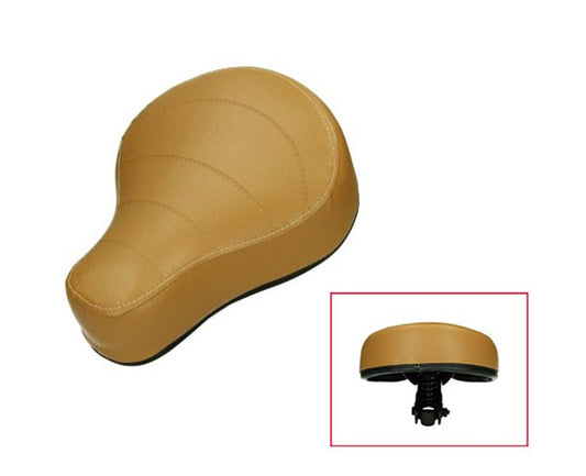 Zadel (Made In EU) zonder Logo Mofa.moped Bruin Camel Puch Maxi