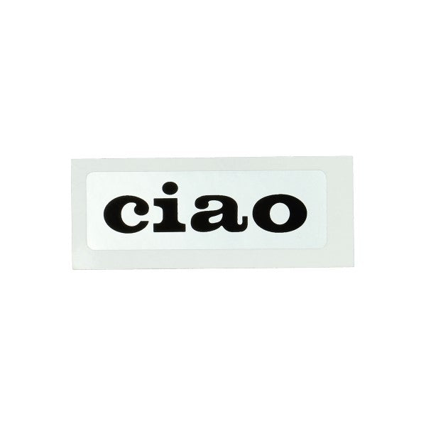 Sticker Vespa Woord [Ciao] Zilver/zwart