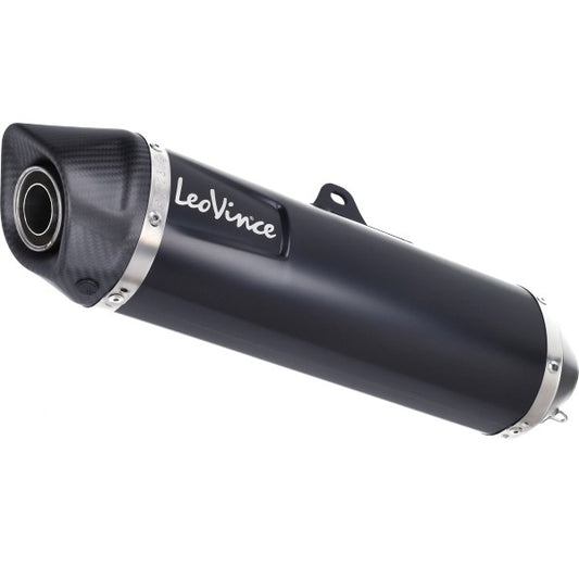 Uitlaat Leovince E-keur Slip-on Piaggio Nero Zwart Mat/carbon MP3 500cc, MP3-400CC 14005