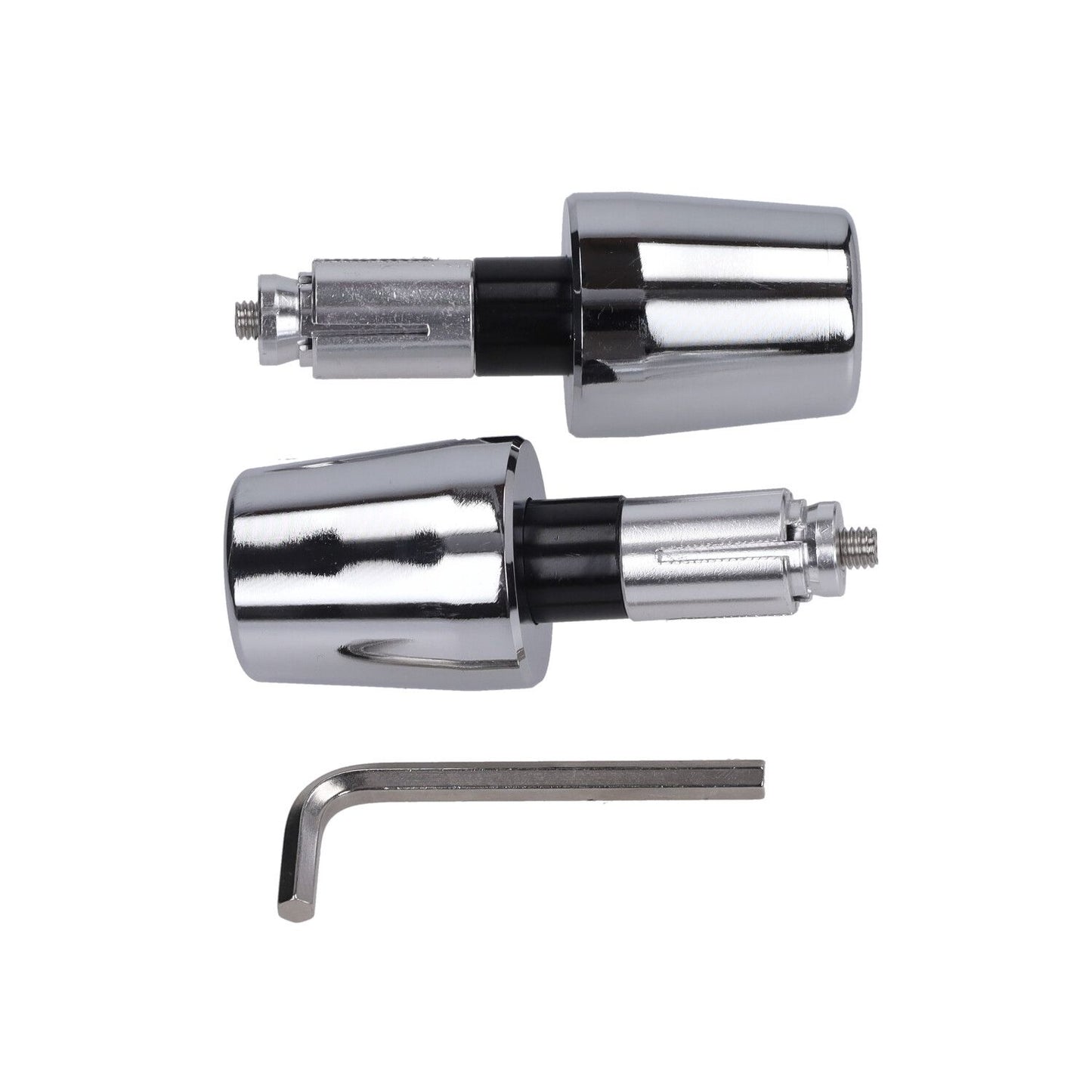 Stuurbalansgewichtset – Chroom – Gilera Runner / Vespa Primavera & Sprint / Piaggio Zip (DMP, universeel)