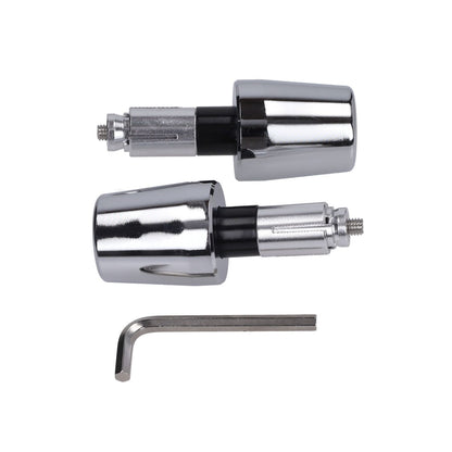 Stuurbalansgewichtset – Chroom – Gilera Runner / Vespa Primavera & Sprint / Piaggio Zip (DMP, universeel)